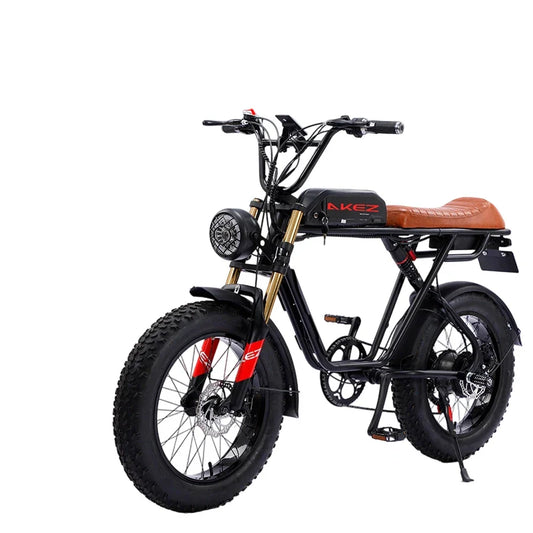 HKM-176467 48V 36Ah Dual Battery Electric Bike with 1500W Motor, 7-Speed Gears, and Long Range
