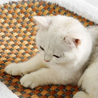 HKM-1764925 Wear-resistant Oval Sisal Cat Scratch Board and Pet Bed