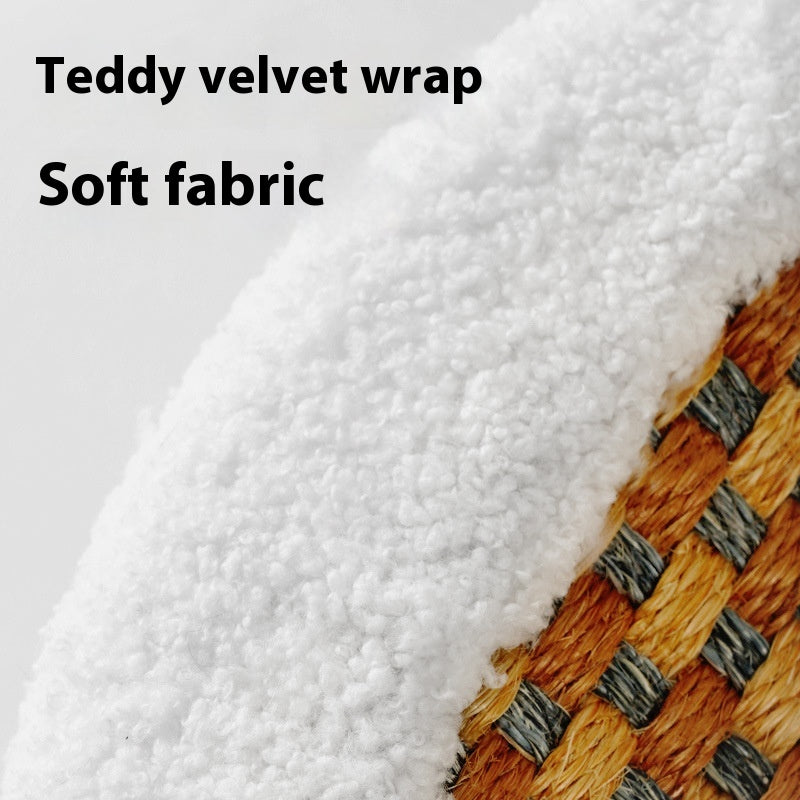 HKM-1764925 Wear-resistant Oval Sisal Cat Scratch Board and Pet Bed