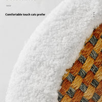 HKM-1764925 Wear-resistant Oval Sisal Cat Scratch Board and Pet Bed