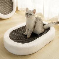 HKM-1764925 Wear-resistant Oval Sisal Cat Scratch Board and Pet Bed