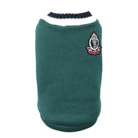 HKM-1765309 Cozy Knitted V-Neck Vest for Pets in Wine Red, Green, Khaki, Gray - Multiple Sizes Available