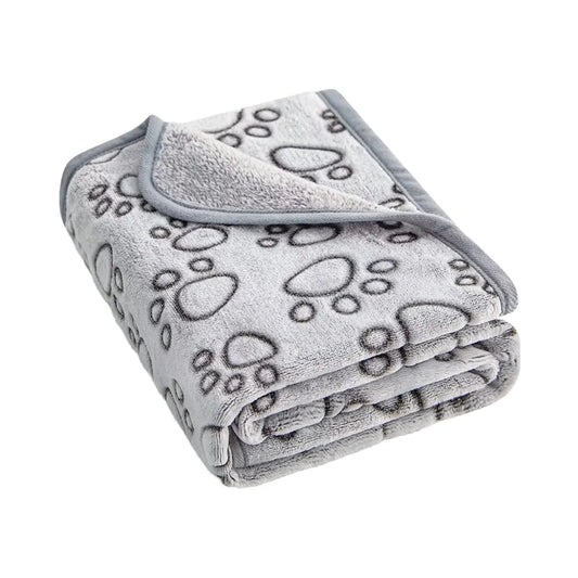 HKM-176659 Soft and Warm 40"x32" Pet Blanket for Dogs and Cats, Machine Washable, Fleece Material, Ideal for Indoor Use