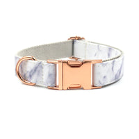 HKM-1766717 Marble Rose Gold Pet Collar for Medium to Extra Large Dogs