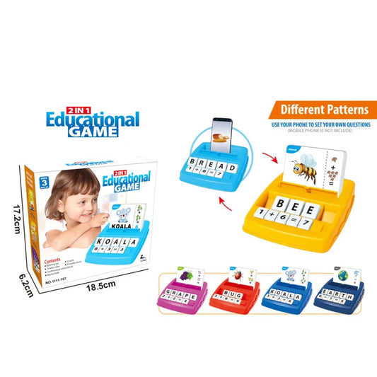 HKM-176723 2-in-1 Educational Letters and Math Learning Set for Preschoolers - Interactive Vocabulary Game