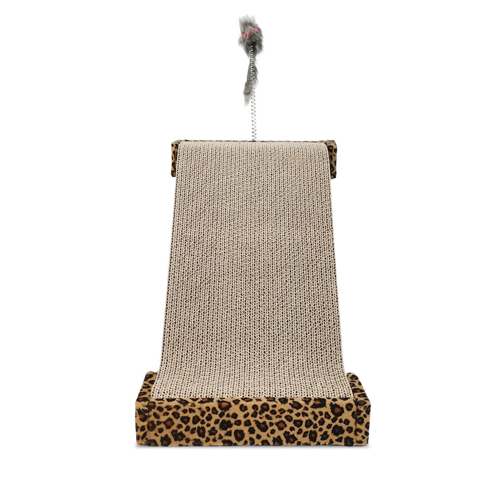 HKM-1767997 Leopard Print Corrugated Cat Scratch Board with Replaceable Scratch Surface