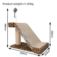 HKM-1767997 Leopard Print Corrugated Cat Scratch Board with Replaceable Scratch Surface