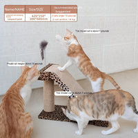 HKM-1767997 Leopard Print Corrugated Cat Scratch Board with Replaceable Scratch Surface