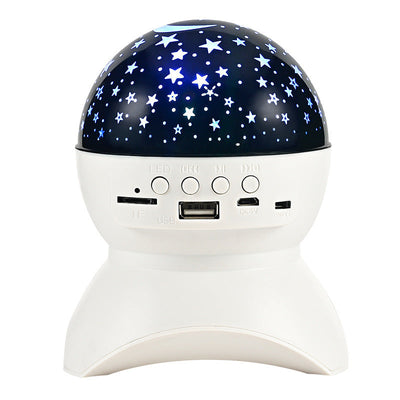 HKM-176851 Bluetooth Audio Projector Speaker with Colorful LED Lights - 6W, 2.1 Channel, Portable for KTV and Parties