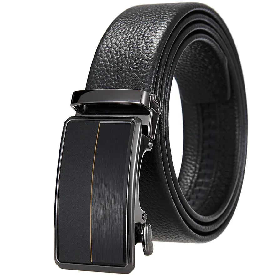 HKM-176851 Men's Leather Top Cowhide Belt - Durable and Stylish Accessory - Model LY36-25637-5