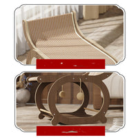 HKM-1768765 Solid Wood Sisal Cat Bed with Scratch Resistance - Multifunctional Recliner in Wood or Walnut Finish