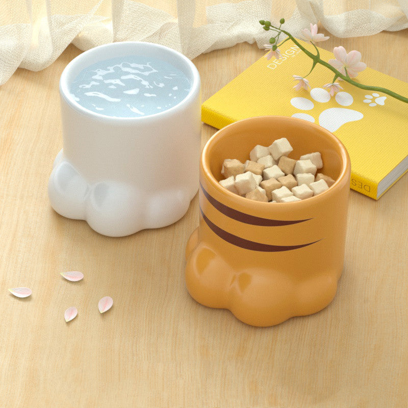 HKM-1770685 High Neck Ceramic Cat and Dog Bowl with Large Capacity for Comfortable Feeding