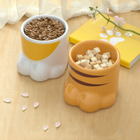 HKM-1770685 High Neck Ceramic Cat and Dog Bowl with Large Capacity for Comfortable Feeding