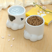 HKM-1770685 High Neck Ceramic Cat and Dog Bowl with Large Capacity for Comfortable Feeding