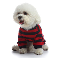 HKM-1771325 Fashionable Cotton Dog Clothes in Red/Blue and Blue/Green, Available in Sizes S-XL