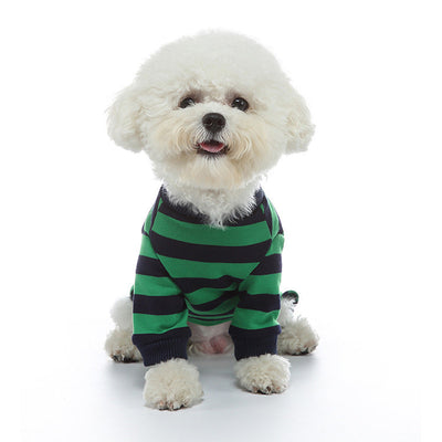 HKM-1771325 Fashionable Cotton Dog Clothes in Red/Blue and Blue/Green, Available in Sizes S-XL
