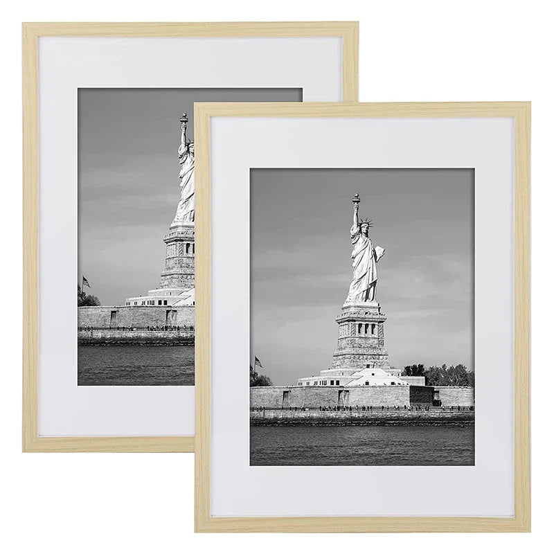 HKM-177171 Wooden Photo Frames in Black and White for Various Picture Sizes 3.5x5 to 12x16