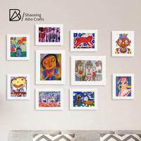 HKM-177171 Wooden Photo Frames in Black and White for Various Picture Sizes 3.5x5 to 12x16