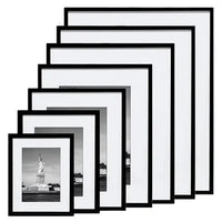 HKM-177171 Wooden Photo Frames in Black and White for Various Picture Sizes 3.5x5 to 12x16