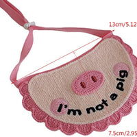 HKM-1771965 Super Soft Crocheted Cat Towel with Adorable Pig Decoration for Pets
