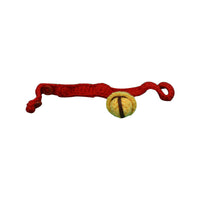 HKM-1772477 Cute Cartoon Wool Cat Collar in Red and Yellow, Adjustable 15cm-30cm for All Seasons