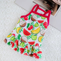 HKM-1772861 Summer Fruit Sling Vest for Dogs - Lightweight Polyester in Various Styles and Sizes