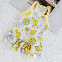 HKM-1772861 Summer Fruit Sling Vest for Dogs - Lightweight Polyester in Various Styles and Sizes