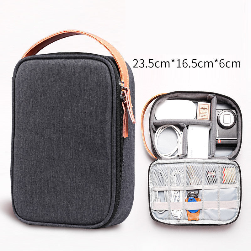 HKM-177363 Portable Protective Cover for Mobile Hard Disk and Cables in Imitation Leather