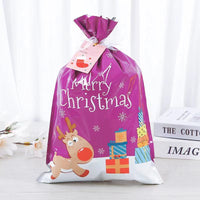 HKM-177427 Christmas Gift Drawstring Bags - Aluminum Foil, 5 Large, 8 Medium, 10 Small Pack