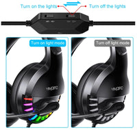HKM-177491 Wired Gaming Headset with Microphone and Sound Card Control - Over-Ear, 3.5mm Connection