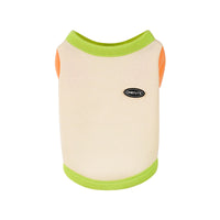 HKM-1775037 Colour Blocked Polyester Dog Shirt - Powder Blue & Green Orange, Fashion Minimalist Style