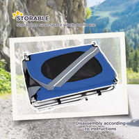 HKM-1775933 Pet Bike Trailer with Easy Folding Frame, 20" Wheels, 3 Entrances, and Mesh Screen for Off-Road Adventures