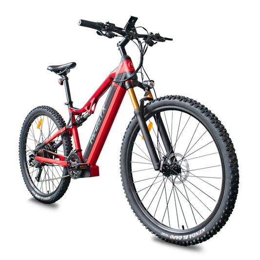 HKM-177619 Electric Mountain Bike 1000W 48V 19.2Ah 27-Speed with Hydraulic Brakes and Full Suspension, 29-Inch Aluminum Frame