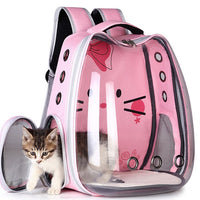 HKM-1776701 Breathable Nylon Pet Backpack for Cats and Dogs - Convenient Space Bag in Multiple Colors