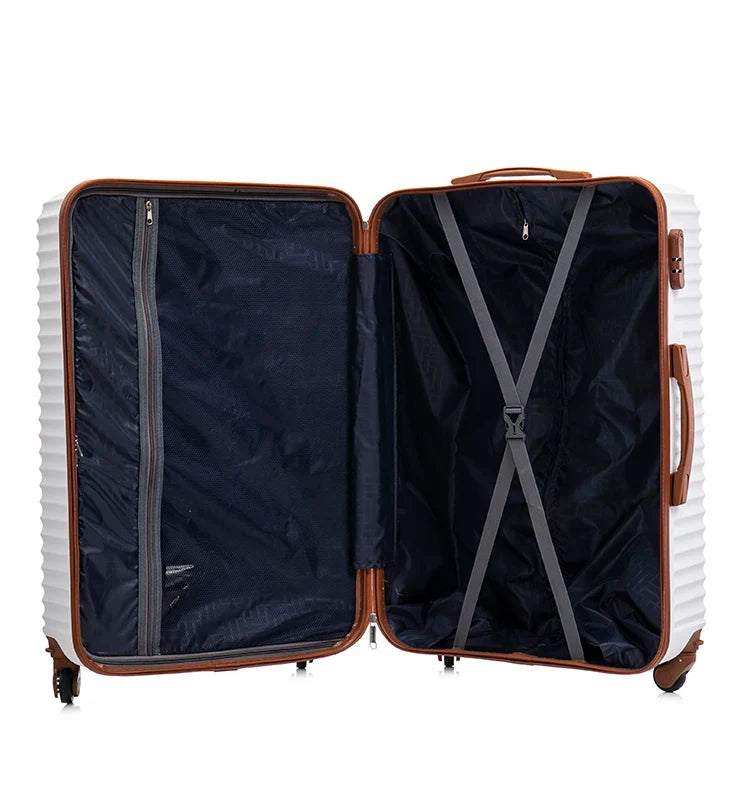 HKM-177683 Lightweight Durable 3-Piece Travel Suitcase Set - Trolley Luggage Bags for Effortless Travel