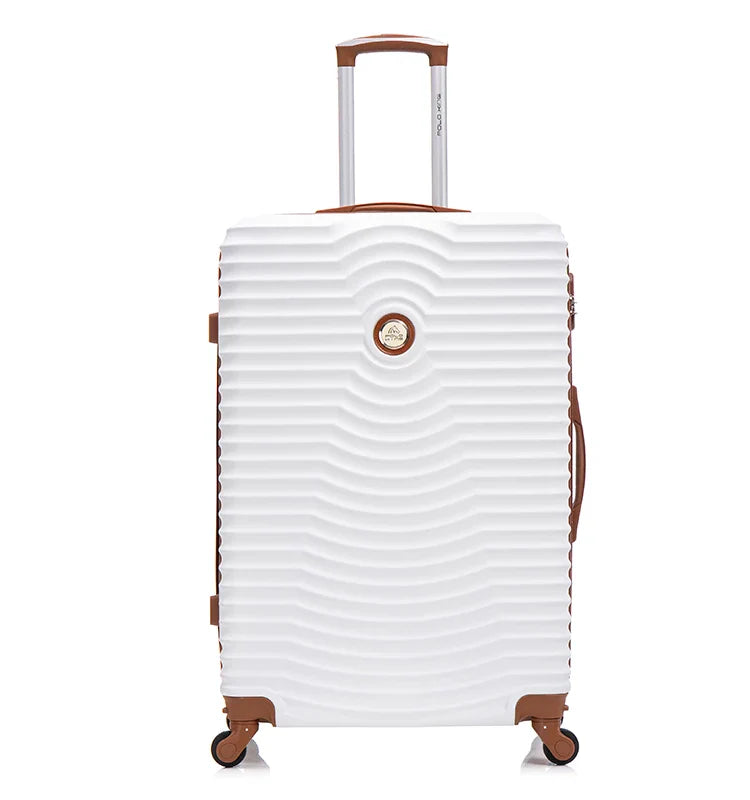 HKM-177683 Lightweight Durable 3-Piece Travel Suitcase Set - Trolley Luggage Bags for Effortless Travel