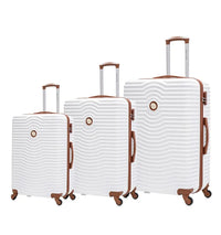 HKM-177683 Lightweight Durable 3-Piece Travel Suitcase Set - Trolley Luggage Bags for Effortless Travel