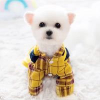 HKM-1778621 Casual Yellow Cotton Dog Backpack for Autumn - Multiple Sizes Available