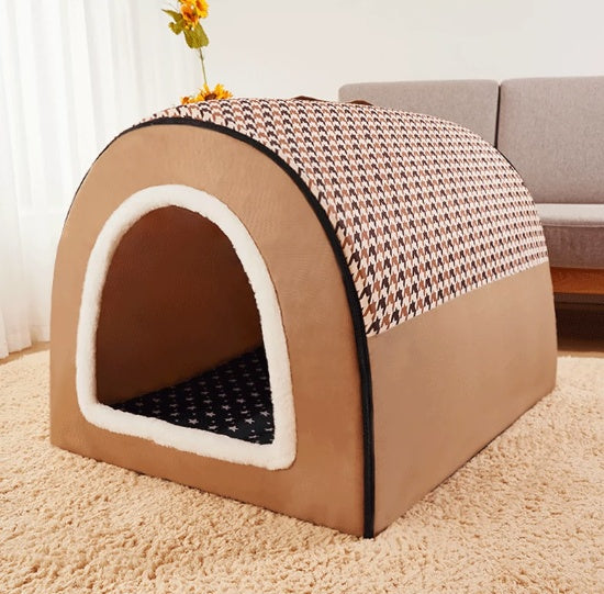 HKM-1780285 Universal Large Dog House for All Seasons - Detachable Design with Cozy Blankets