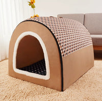 HKM-1780285 Universal Large Dog House for All Seasons - Detachable Design with Cozy Blankets