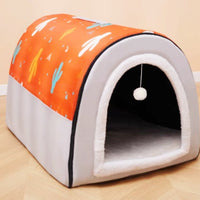 HKM-1780285 Universal Large Dog House for All Seasons - Detachable Design with Cozy Blankets