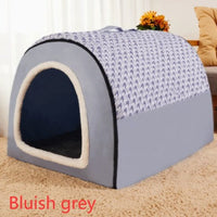 HKM-1780285 Universal Large Dog House for All Seasons - Detachable Design with Cozy Blankets