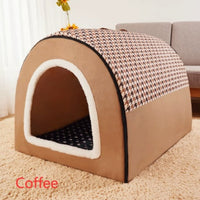 HKM-1780285 Universal Large Dog House for All Seasons - Detachable Design with Cozy Blankets
