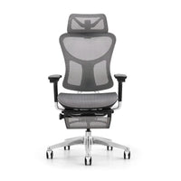 HKM-178067 Ergonomic Mesh Swivel Recliner Office Chair with Footrest for Managers and Executives