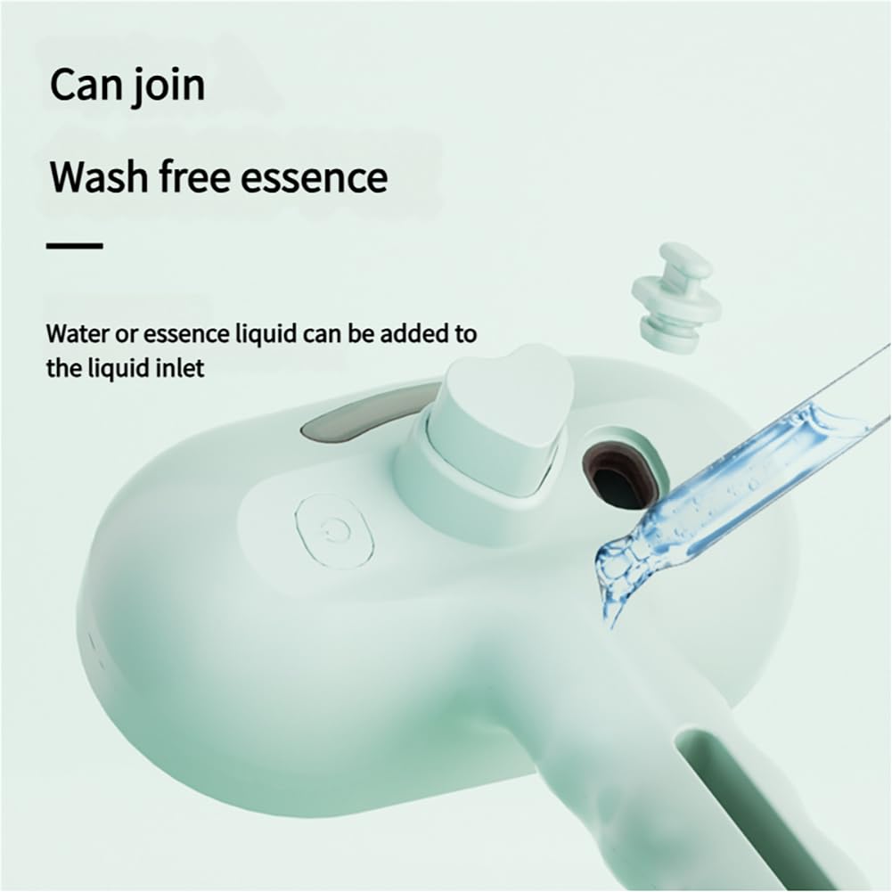 HKM-1781821 3-in-1 Self-Cleaning Steam Brush for Horses, Cats, and Dogs - Silicone Bristles & Water Mist for Shedding