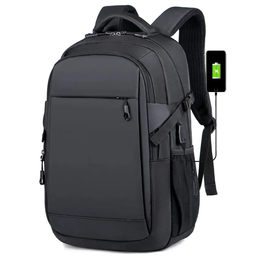 HKM-178515 15.6-Inch Waterproof Oxford Polyurethane Backpack for Daily Business and Travel