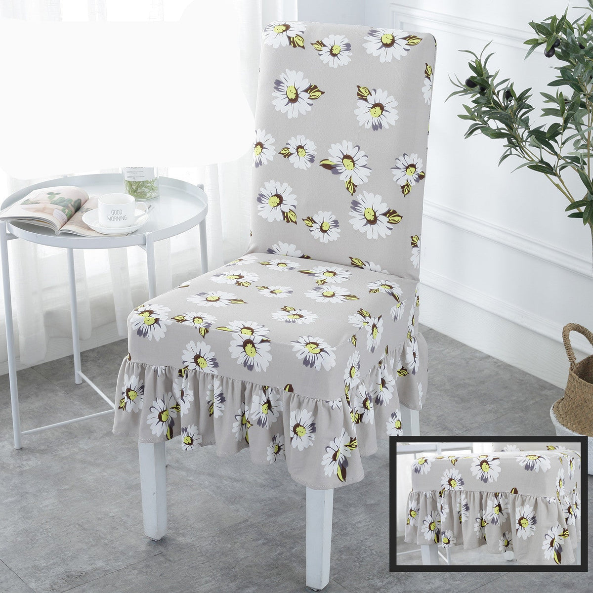 HKM-178515 Universal Stretch Polyester Chair Cover - Modern Simple Design, Various Patterns Available