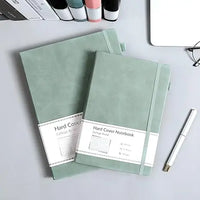 HKM-178579 Customisable A5 Vintage Leather Notebook with Loose-leaf Kraft Paper and Spiral Binding