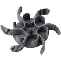 HKM-178643 Slow Feeding Silicone Bowl Insert with Suction Cups for Dogs – Red/Grey