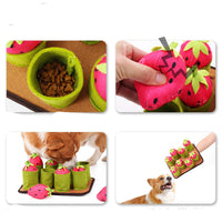 HKM-1786813 Strawberry Plucking Voice Toy – Light Brown Polyester, 29 x 21.5 x 11 CM, 350g